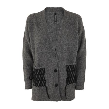 PierAntonioGaspari Cardigans Grå, Dame