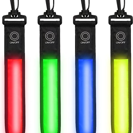 LED-vilkkuvalot - 3 LED-tilaa - Lapsen turvavalo - Heijastava