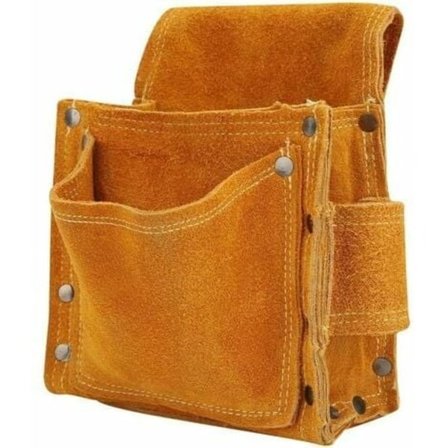 Multifunktionel Værktøjspose Bælte Værktøjspose Tykkere Værktøjslomme Holdbar Koeskindsmateriale Værktøjsopbevaring