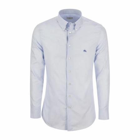 Etro, Formal Shirts Blauw, Heren, Maat:L