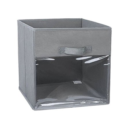 Säilytyslaatikko läpinäkyvällä ikkunalla ja kahvalla, kokoontaitettava, suuri kapasiteetti, peitto, tilkku, kuutio, säilytyskori, kokoontaitettava 