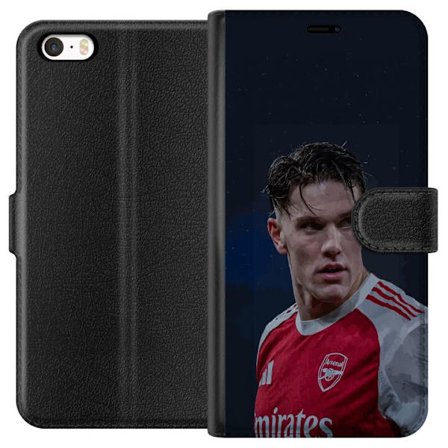 Yhteensopiva Lompakkokotelo Apple iPhone 5s Pastellivärikkäät sateenkaaret, joissa on valkoiset tähdet ja pehmeä väriero taivaallisessa unelmahimmessä