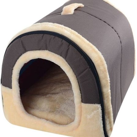 L, M, S Hunde seng katteseng hundehule hundehus bærbar klassisk brun KLB