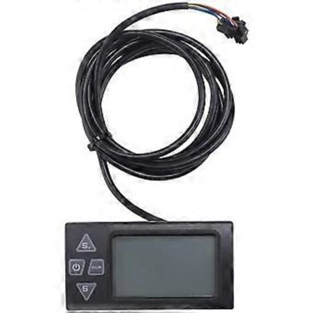 S861 LCD Ebike Display med SM Stik til Elektrisk Cykel BLDC Controller Kontrolpanel Sort 24V-36V