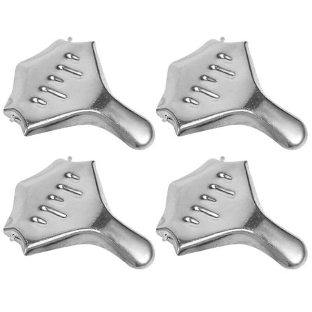 Ruostumattomasta teräksestä valmistettu sitruunalohkon puristin, manuaalinen sitruunapuristin, sitruspuristin, kotiin, keittiöön, baariin, 4 kpl