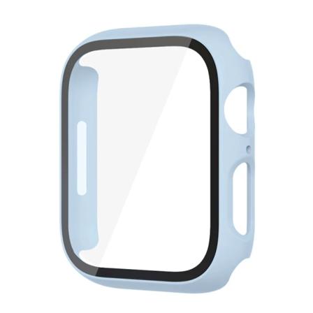 Glas+ Cover for Apple Watch case 9 8 7 6 SE 5 iWatch Tilbehør Skjermbeskytter Apple Watch Series 45mm 41mm 44mm 40mm 42mm 38mm Fog Blu Fog Blu Fog 