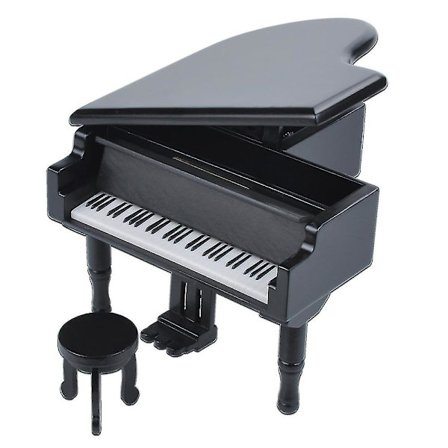 Speldosa - Träpiano Speldosa Mekanism Med Bänk Och Metallpedal Musiklådor Födelsedagspresenter Till Honom, Barn, Dotter, Pojkvän Och Flickvän.