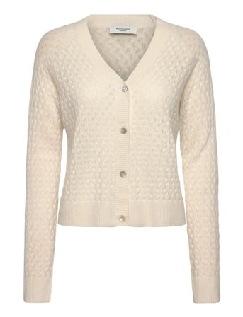Rosemunde Rwlaica Cashmere Pointelle Cardigan - Cream - L