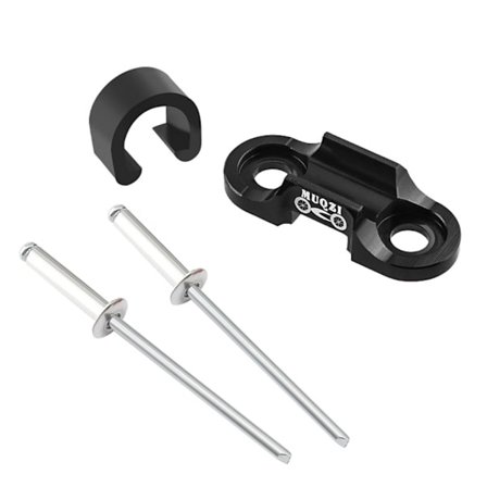 Aluminium Alloy Cykelkabelklemmer Cykelbremsekabelhus Slanger Guider Klemmer Black