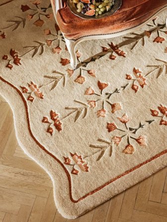 Petit Rosalina Tapis - Beige/Terracotta 140X200 Laine