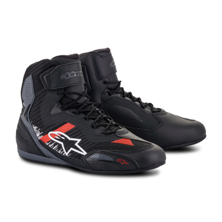 Buty Motocyklowe Alpinestars Faster-3 Rideknit Czarny/Szary/Jasnoczerwony 40