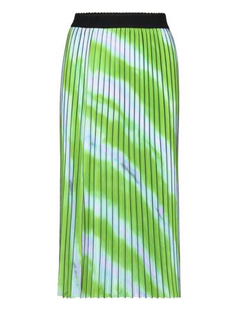 Pleated Skirt In Faded Stripe Print Green Coster Copenhagen