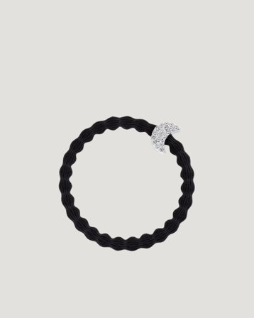 ByEloise SILVER DIAMANTÉ MOON Musta Asusteet Tytöt - Kids Brand Store