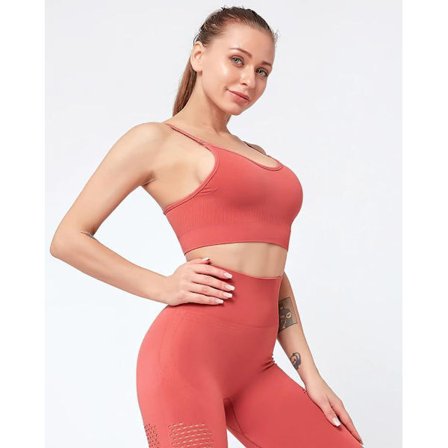 Röd Seamless Sport BH Topp