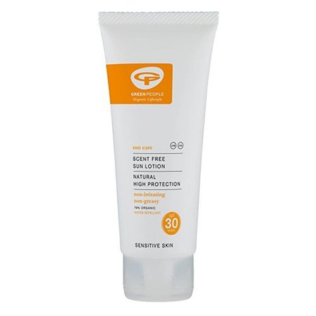 Green People Scent Free Sun Lotion SPF 30 100 ml, Mini, Skincare, Solcreme, Solcreme Til Ansigtet