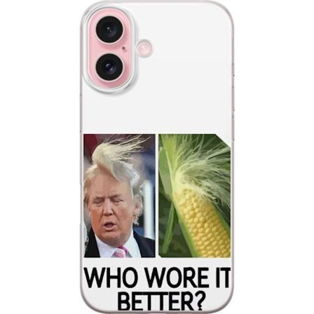 Apple iPhone 16 Gjennomsiktig deksel Trump