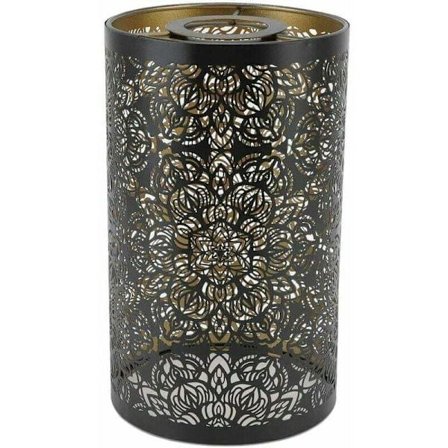 Modern ihålig smidesjärn lampskärm cirkulär bordslampa E27 E26 kompatibel med Philips dekorativ sängbordsbelysning