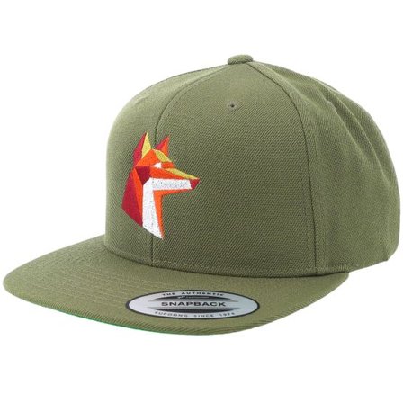Origami - Grön snapback Keps - Paper Fox Green Snapback @ Hatstore