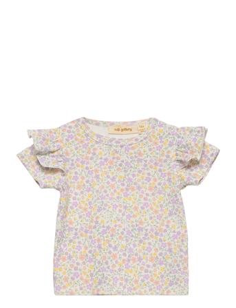 Sgjanisa Pastelflower Ss Tee T-shirts Short-sleeved Monivärinen/Kuvioitu Soft Gallery