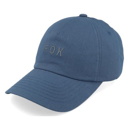 Fox - Blå unconstructed Keps - Wordmark Indigo Dad Cap @ Hatstore