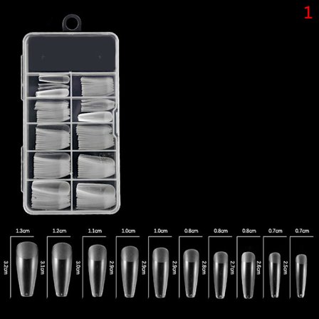 100 st cover frostade och spårfria naglar konstgjorda naglar A