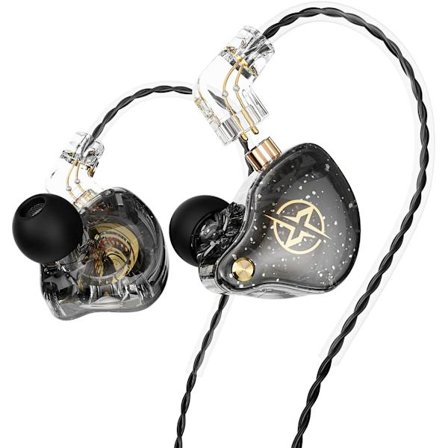 Trådbundna in-ear-hörlurar, Deep Bass HiFi-hörlurar med avtagbara B-stiftskablar