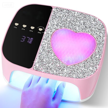 Trådløs negletørrer, UV LED-lampe med hurtighærdende lys, 4 timerindstillinger, bærbar genopladelig til gelpoleringsmanicurepedicure