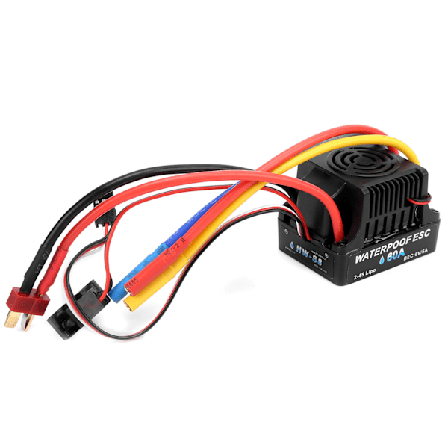 RC 60A borstlös elektronisk hastighetskontroll ESC för 1/8 1/10 fjärrstyrd bil