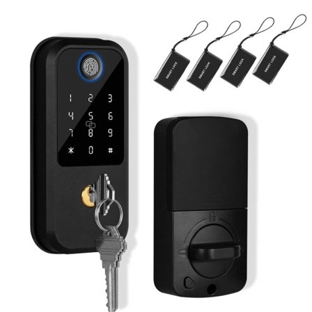 Digital Elektronisk Tastatur Deadbolt Lås Forreste Dør Lås Nøglefri Indgang Auto Lås