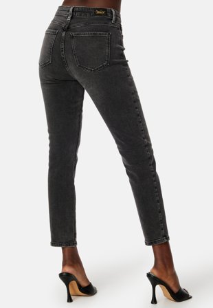 ONLY Emily Stretch HW Jeans Dark Grey Denim Klær