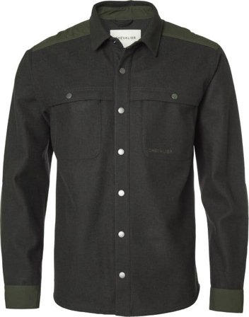 Chevalier Beat -fleecepaita, hiilenharmaa/vihreä