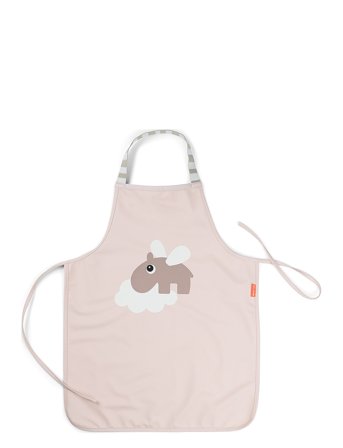 Done by Deer Vandtæt Børneforklæde Happy Clouds Pudder - Pink - 48X 38CM