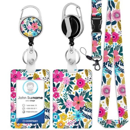 ID Badge Holder Navneskilt Snore Badge Holder med tilbagetrækkelig