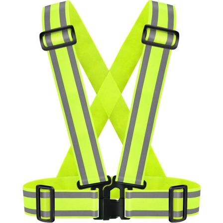 (1, GUL) Høy synlighet Refleks Sikkerhetsvest | Lettvekt