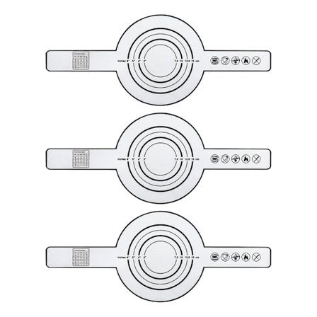3 stk. Silikone Bagemåtte Non-Stick Brødslynge Genanvendelig Fødevaregodkendt Brødmåtte med Langt Håndtag til Hjemmekøkken