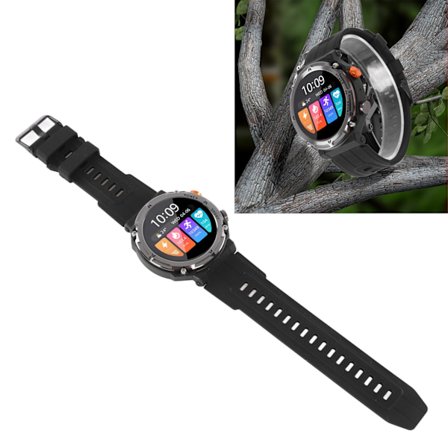 Børns Intelligente Ur Udendørs Støv Vand Temperaturresistent Ur AI Opkald Sportsur Sølv