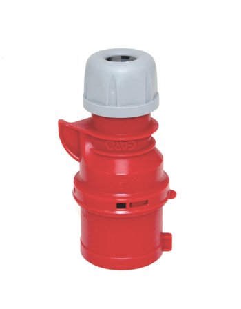 Garo Quick Støpsel IP44 5-polet 32 A 6 h, rød, Stikkontakter & kabler