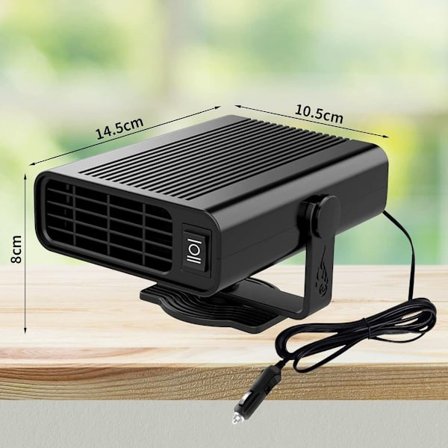 Liropau Bærbar Bilvarmer, 12V 120W Bilvarmer Defroster 2-i-1 Bil