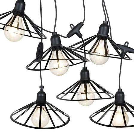 Trädgårdsslinga med LED-lampor och timer för utomhusbruk