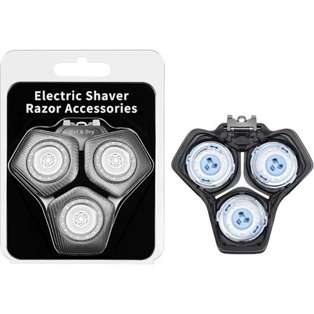 For SH71/50 Barberhoder Kompatibel med Philips Shaver Series S5000, S7000, SH60/70 og SH71/50, uten base (grå)