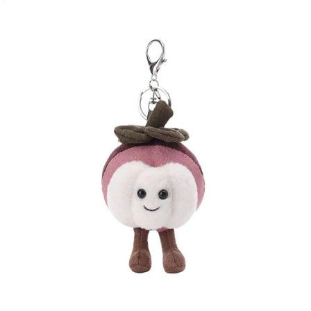 JELLYCAT Apricot Lamb Fresh Mangosteen Gosedjur för Barn, Mjuka Söta Plyschleksaker för Babyflickor och Pojkar, Fluffig Fresh Mangosteen 13 cm