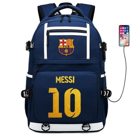 Messi Barcelona trykt ryggsekk reiseveske Student skoleveske Vanntett dataveske9 - Perfet