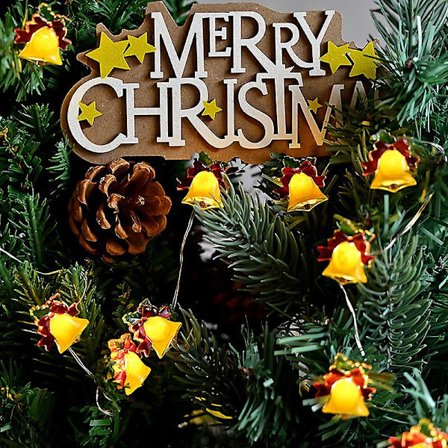 2m 20 valoa joulukoristeet joulukellot Led-valosarja joulukuusen koristeet juhlallisella tunnelmalla