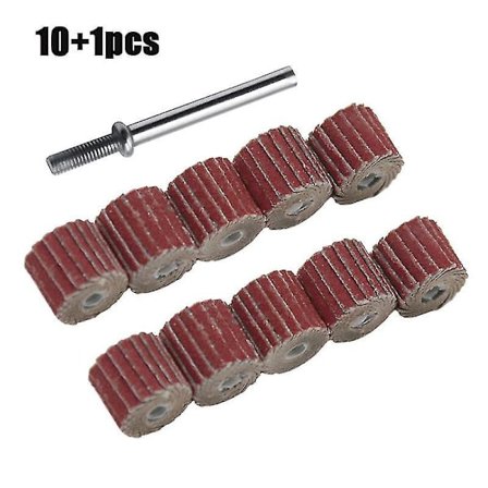 10 st sliphjul sandpapper slipningsskiva för Dremel roterande verktyg 80-600 korn ZD OP