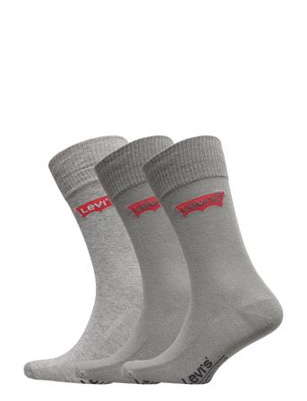 Levis Regular Cut Batwing Logo 3P Underwear Socks Regular Socks Grå Levi ́s