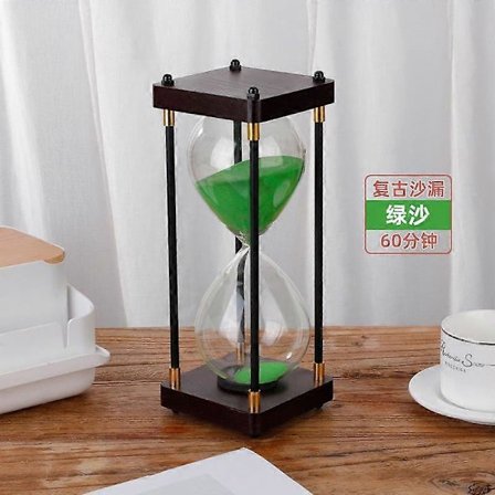 Stort timeglas 60 minutter, timeglas, regnbueglas timeglas, gave timeglas, til hjemmet, skrivebord