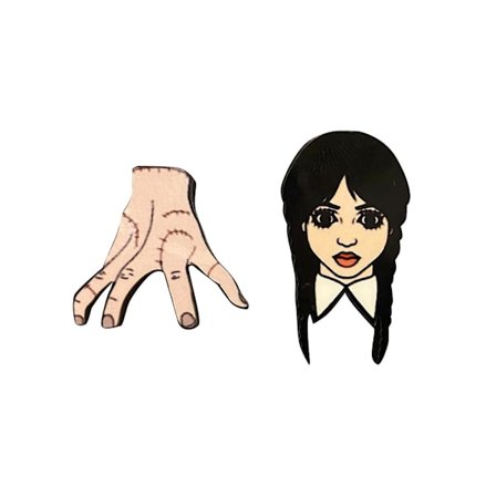 Adams's Family Wednesday sjove kreative øreringe Wednesday øreringe kvinders feriegave