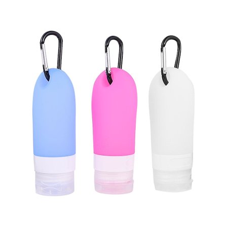 1 set silikon reseflaskor Reseflaskor för vätskor 100 ml Storlek