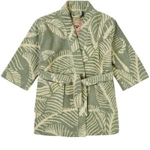 Kids - OAS Green Kids Banana Leaf Bathrobe 8 Years - Nightwear - 8 years - Green
