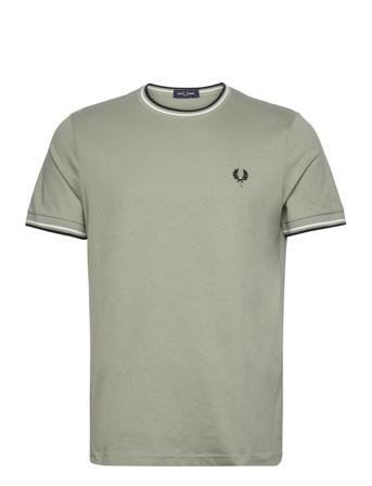 Twin Tipped T-Shirt T-shirts Short-sleeved Grå Fred Perry*Betinget Tilbud